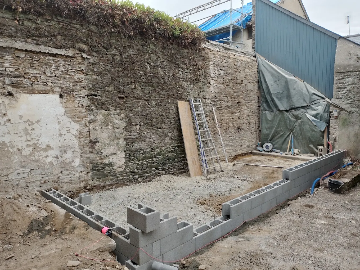 pose de paves pleine fougeres